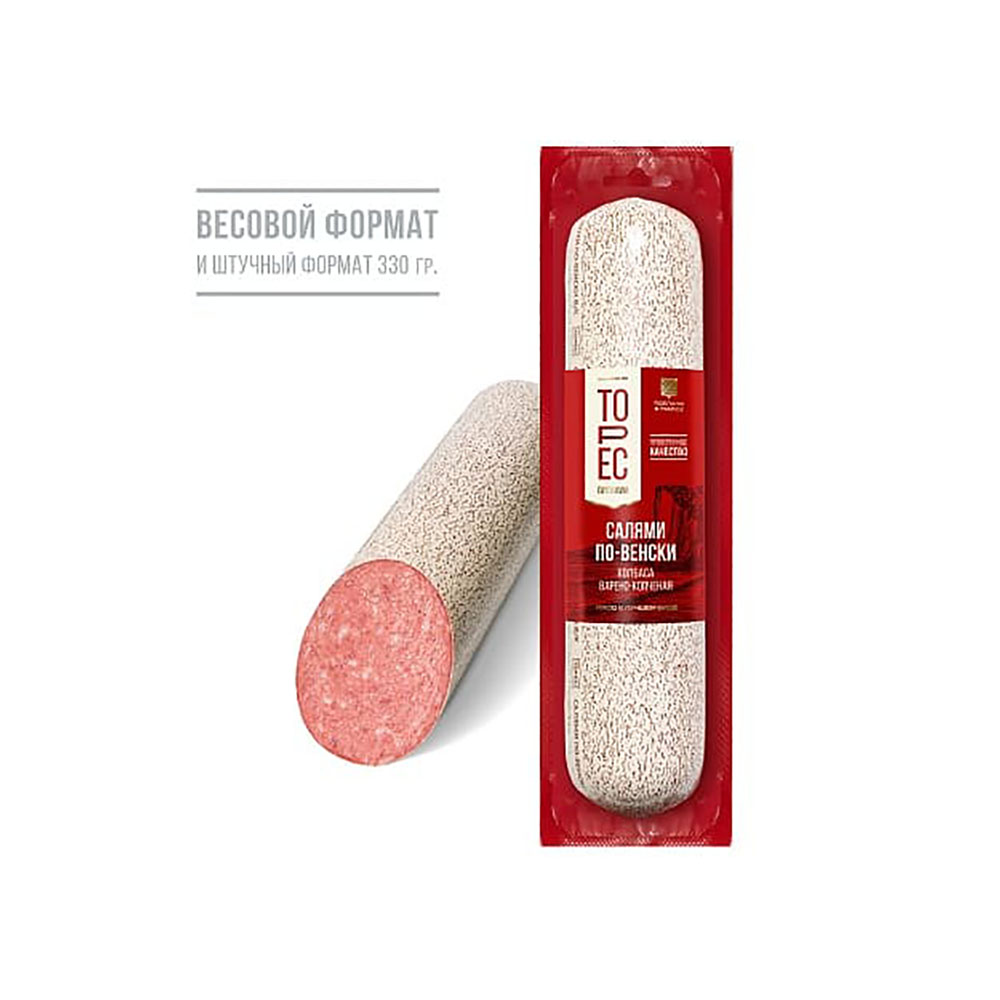 Салями По-венски в/к 330 гр. срез ТОРЕС*