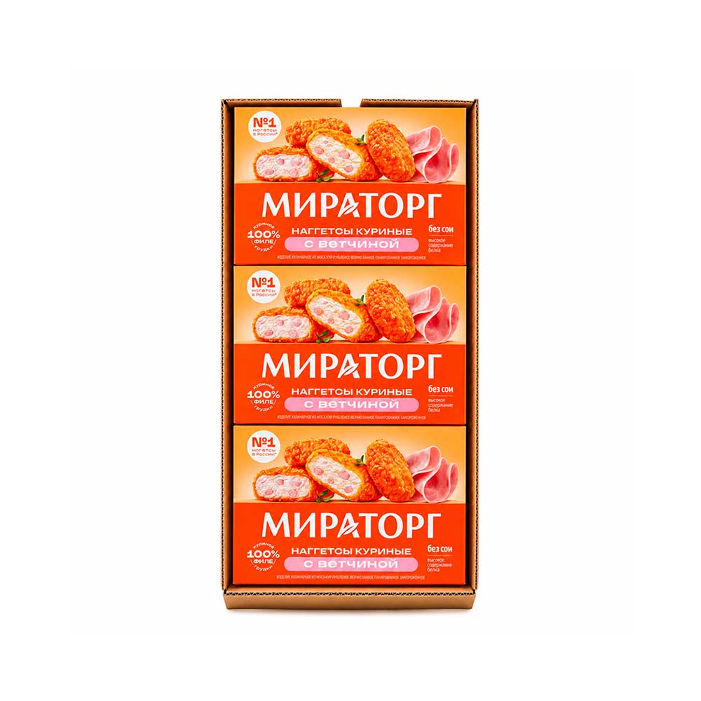 Наггетцы кур Мираторг 1/12 250 гр