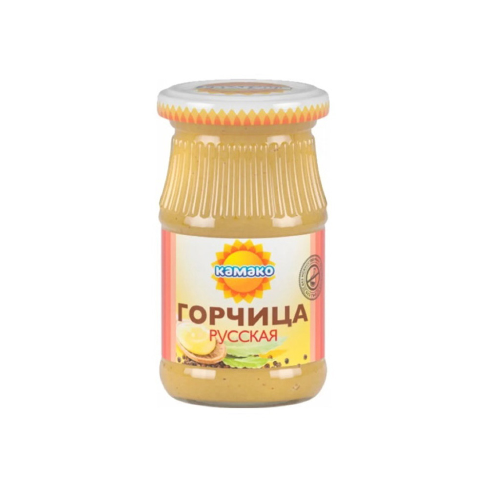 Горчица пищевая Русская ст/б твист-офф 170гр. т.з. Камако*